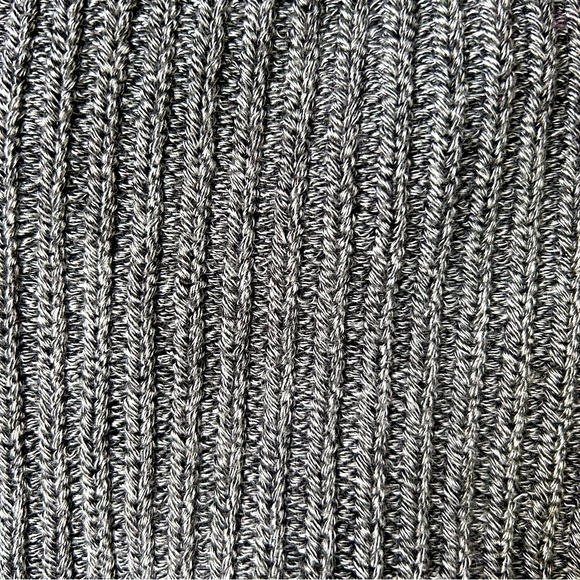 Women's American Apparel Marled Grey Cotton Shaker Knit Cropped Size Medium - Picture 3 of 8